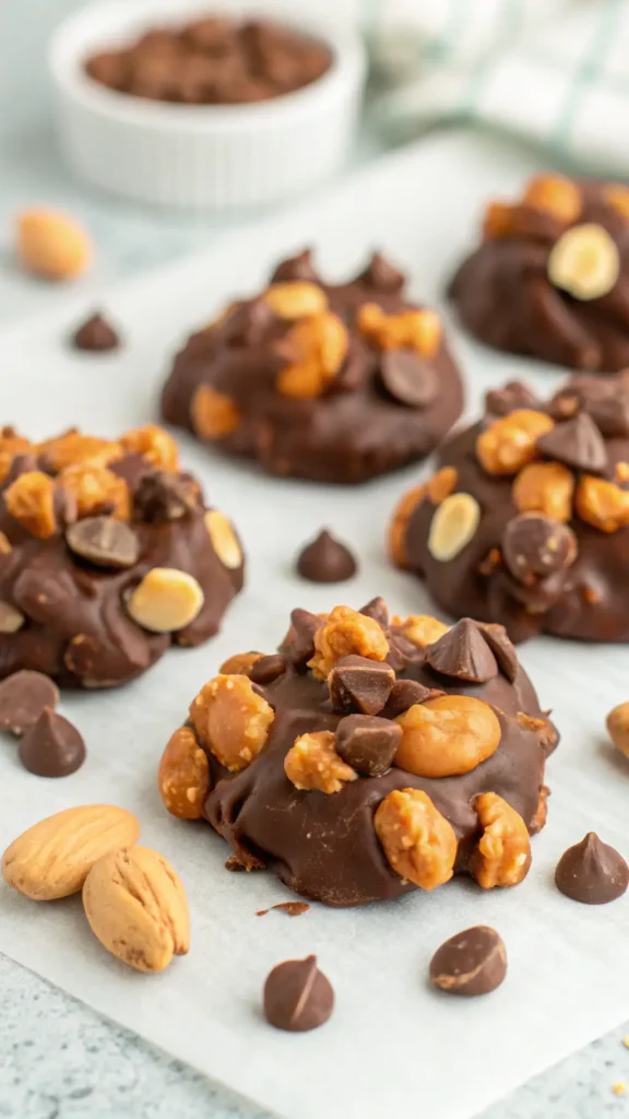 Chocolate Butterscotch Peanut Clusters