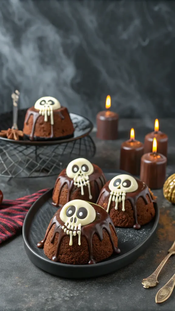 How To Make Chocolate Lava Skull Cakes