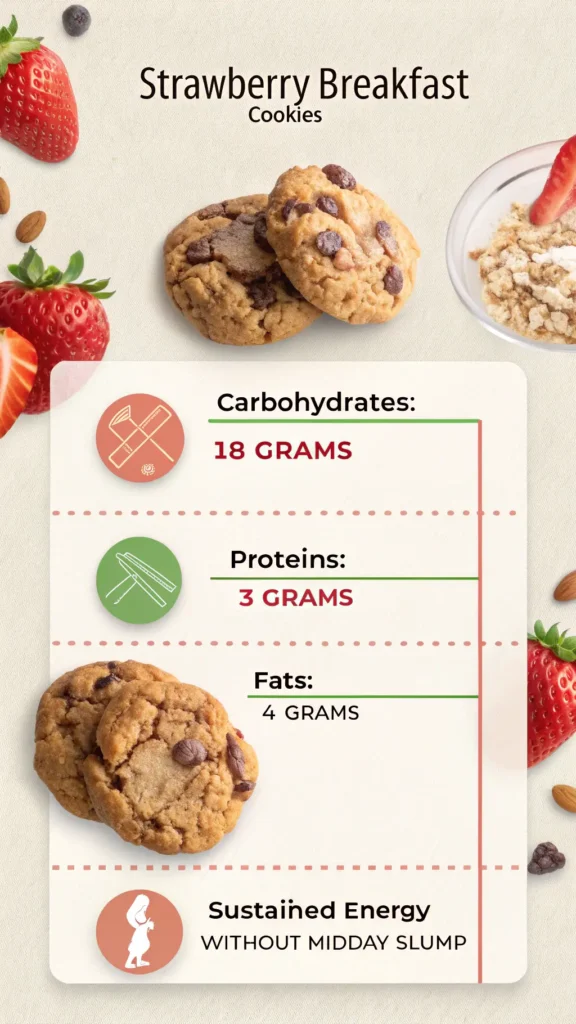 Strawberry Breakfast Cookies