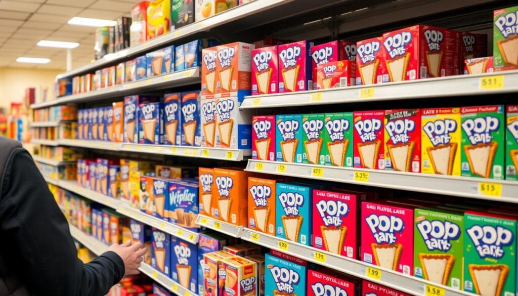 Shopping for the best Pop Tart flavors 2025 in store aisle Shopping for the best Pop Tart flavors 2025 in store aisle